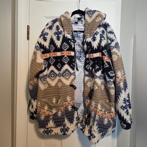 Cozy Sabrina Lauren 2X Patterned Jacket